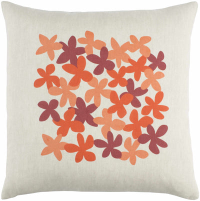 Shadoxhurst Floral Pattern Beige Throw Pillow - Clearance