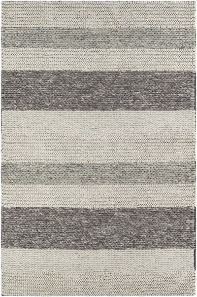 Gray Shediac Wool Blend Braided Carpet - Clearance