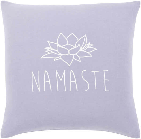 Shelocta Lavender Lotus Namaste Throw Pillow - Clearance