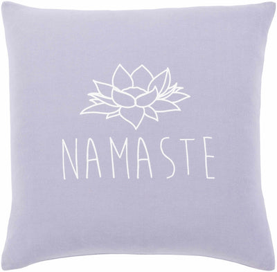 Shelocta Lavender Lotus Namaste Throw Pillow - Clearance
