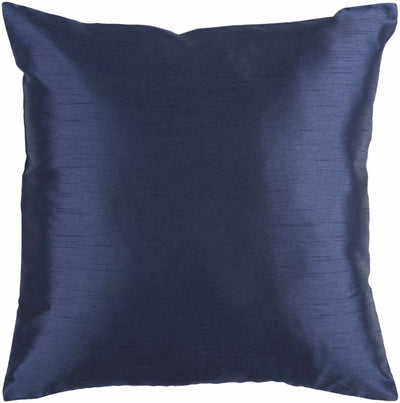 Shelton Navy Square Solid Accent Pillow - Clearance