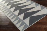 Shipman Gray Geometric Wool Rug - Clearance