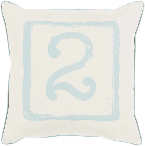 Shingleton Blue Number 2 Square Accent Pillow - Clearance