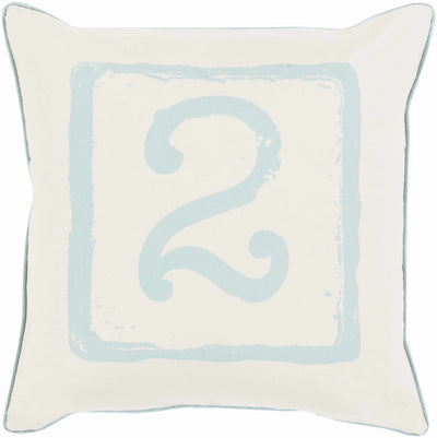 Shingleton Blue Number 2 Square Accent Pillow - Clearance