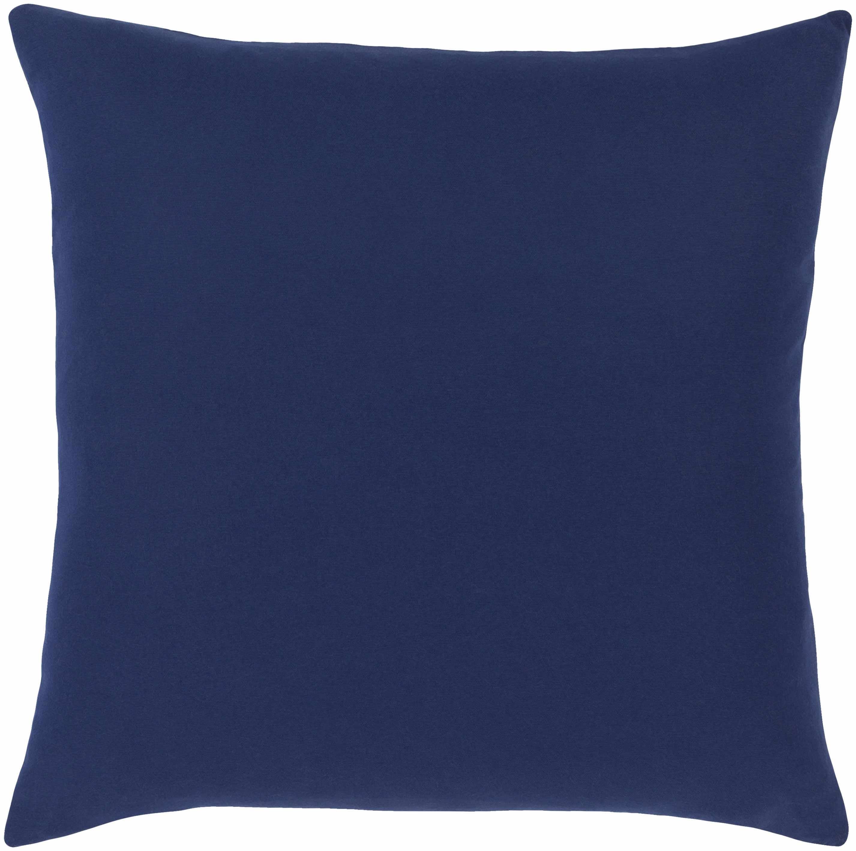 Reverse side of Shongaloo Navy Floral Patterned Throw Pillow, focusing on underside structure and material.Transitional,Traditional Throw PillowsBacking  
