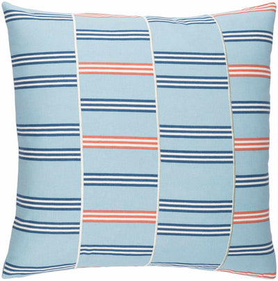Shepherdsville Blue Striped Throw Pillow - Clearance