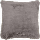 Shreveport Gray Faux Fur Accent Pillow - Clearance