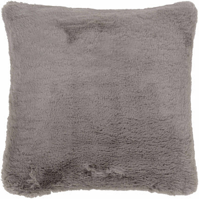 Shreveport Gray Faux Fur Accent Pillow - Clearance