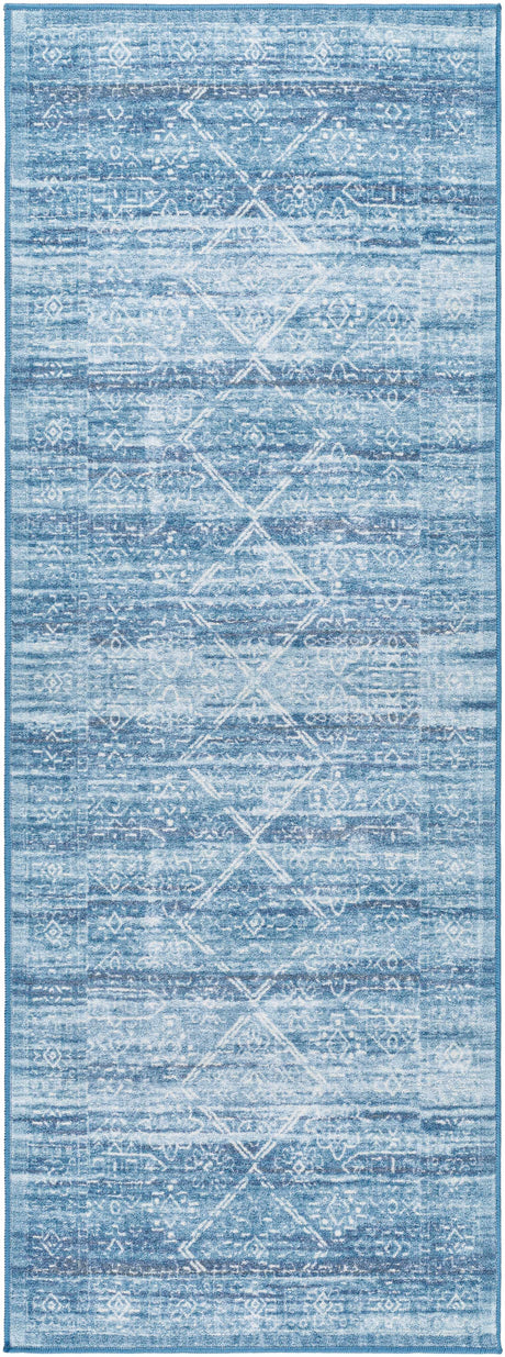 Blake Arctic Sky Washable Area Rug - Clearance