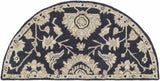 Caesar CAE-1164 Black Floral Wool Rug