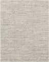 Close up of Shortland Premium Area Rug in gray, ivory, and taupe. Hand loomed cotton and viscose rug with a geometric bohemian pattern. Design-Rectangle-69