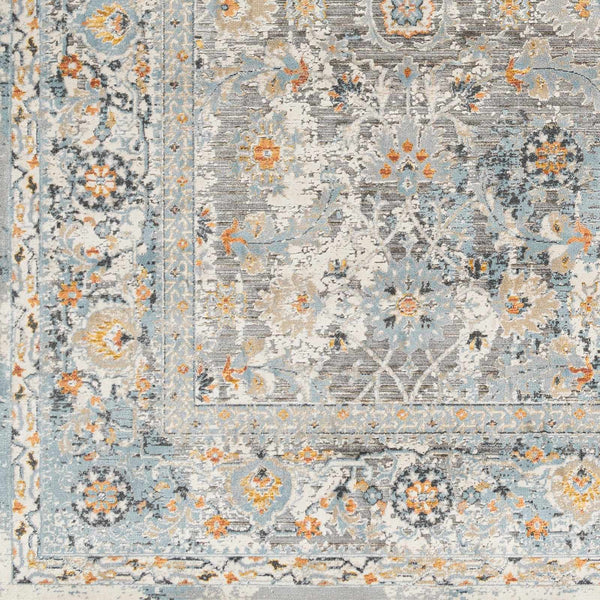 Finn Silver Blue Area Rug