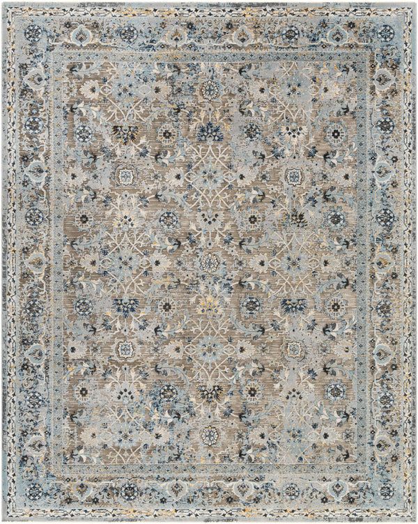 Finn Blue & Brown Area Rug