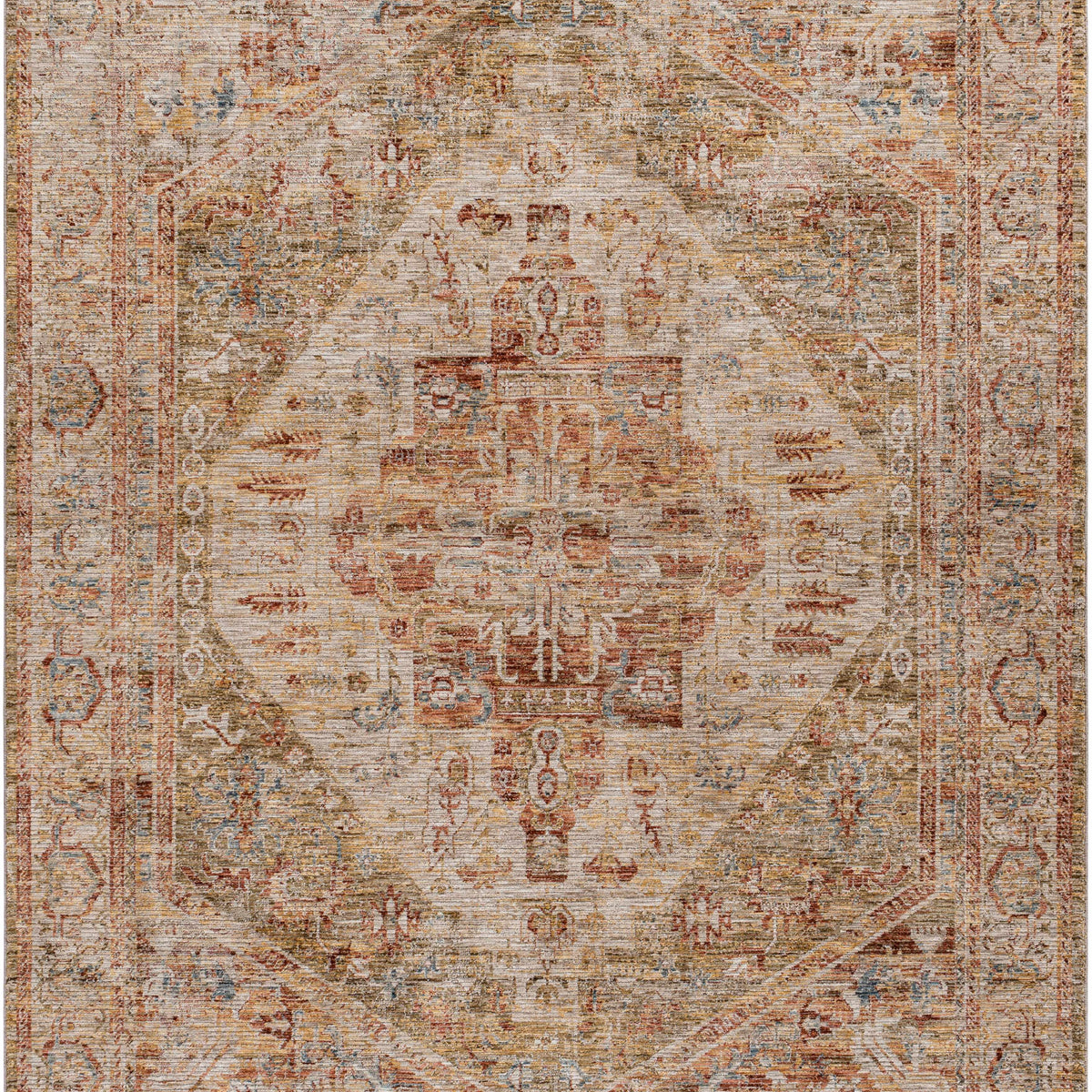 Alois Tan Rich Textured Traditional Rug – Boutique Rugs