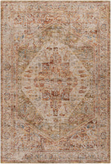Alois Tan Rich Textured Traditional Rug