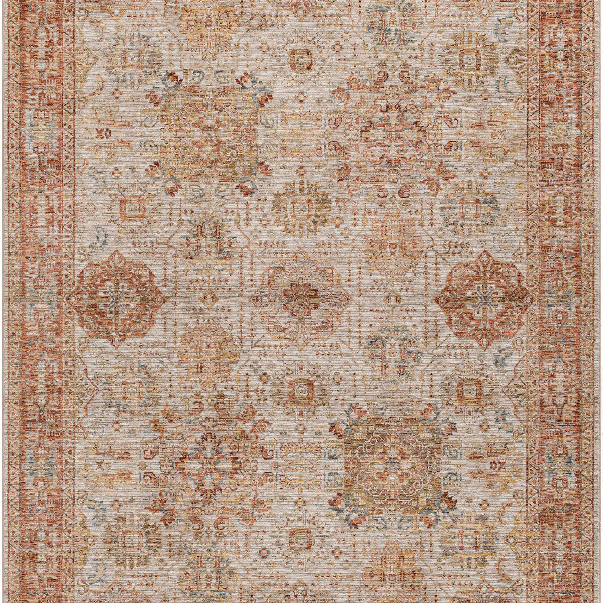Ange Rust Rich Textured Traditional Rug – Boutique Rugs