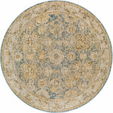 Ange Cream & Blue Rich Textured Rug