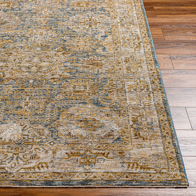 Ange Cream & Blue Area Rug