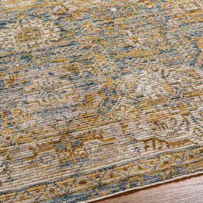 Ange Cream & Blue Area Rug