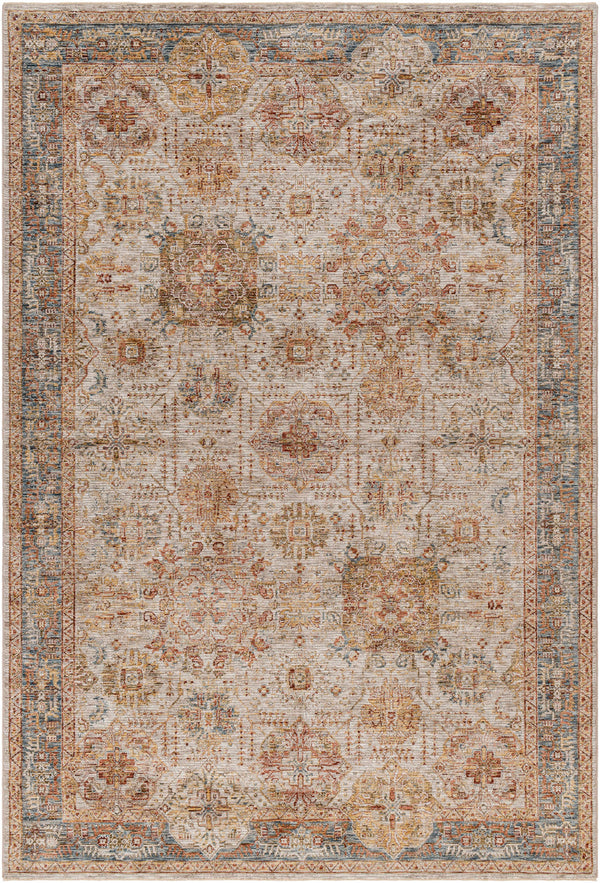 Ange Tan & Blue Area Rug