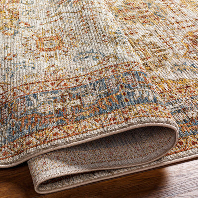 Ange Tan & Blue Area Rug