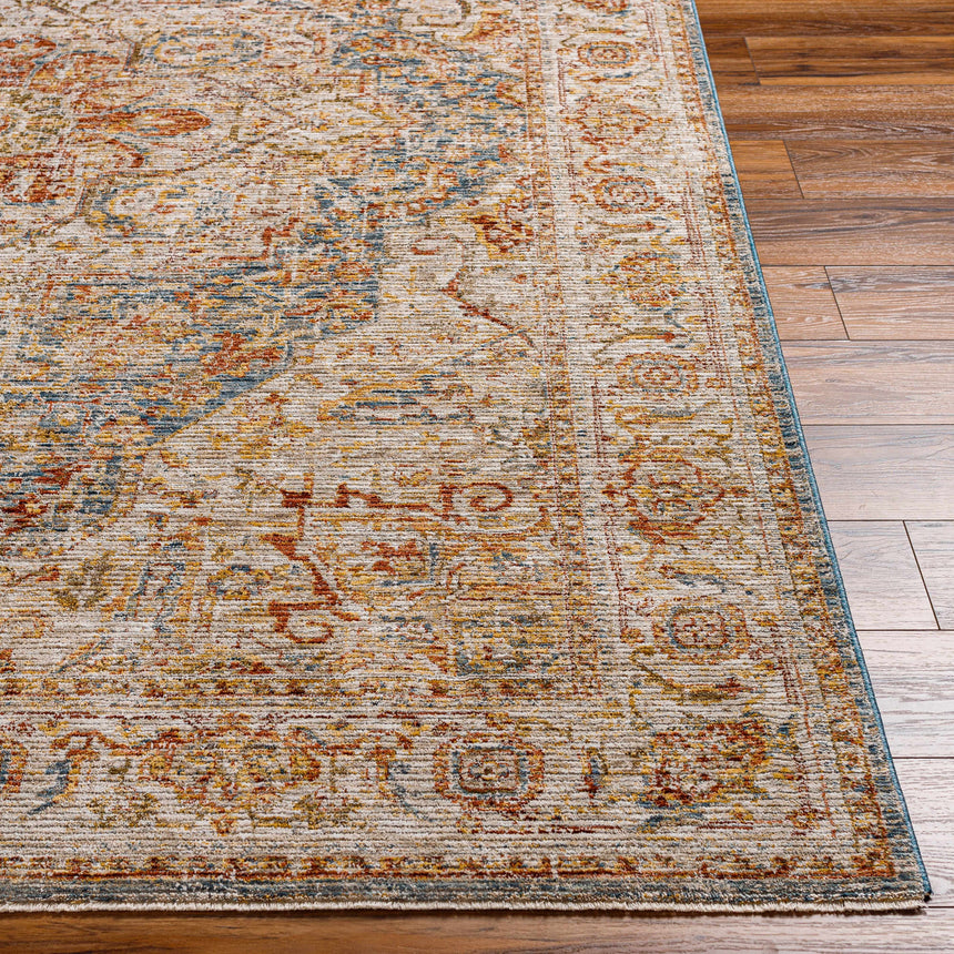 Cress Tan Rich Textured Traditional Rug