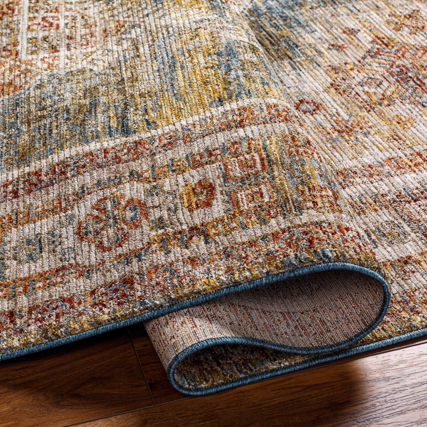 Moya Cream Rich Textured Traditional Rug