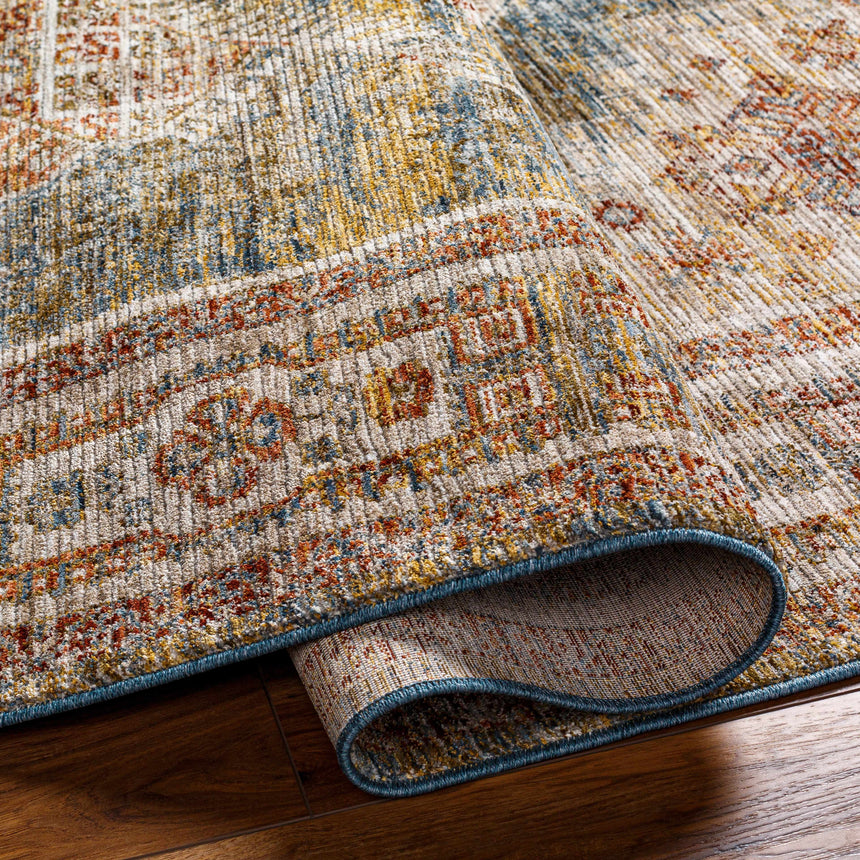 Moya Cream Rich Textured Traditional Rug