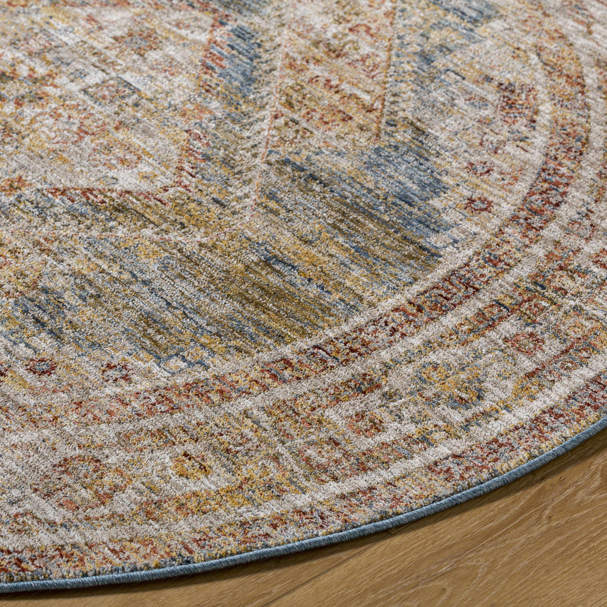Moya Tan Rich Textured Traditional Rug