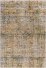 Close-up of the Osma Rich Textured Traditional Rug featuring bone, driftwood, multi brown, taupe, and walnut colors. Design-Rectangle-575