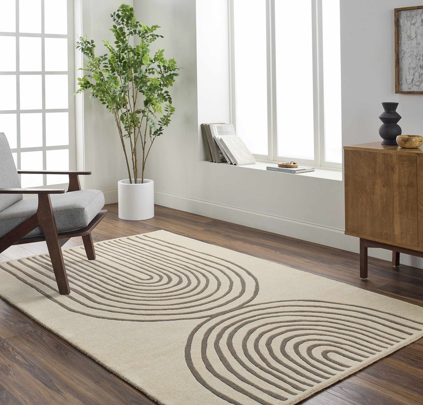 Fuat Beige Area Rug - Clearance