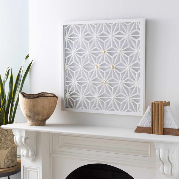 Sionogan White Contemporary Paper Wall Art