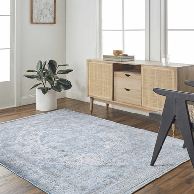 Honon Blue Medallion Area Rug