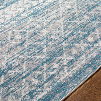 Tambac Blue Washable Area Rug - Clearance