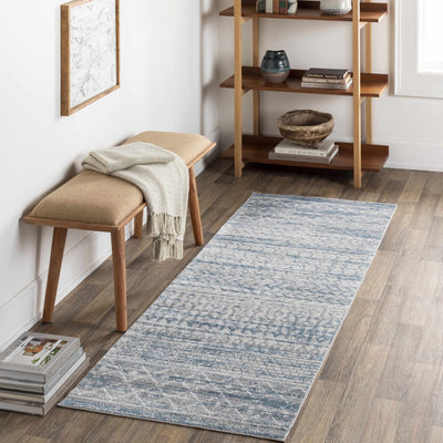 Tambac Blue Washable Area Rug - Clearance