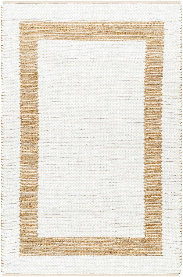 Ghita Recycled White Jean Rug