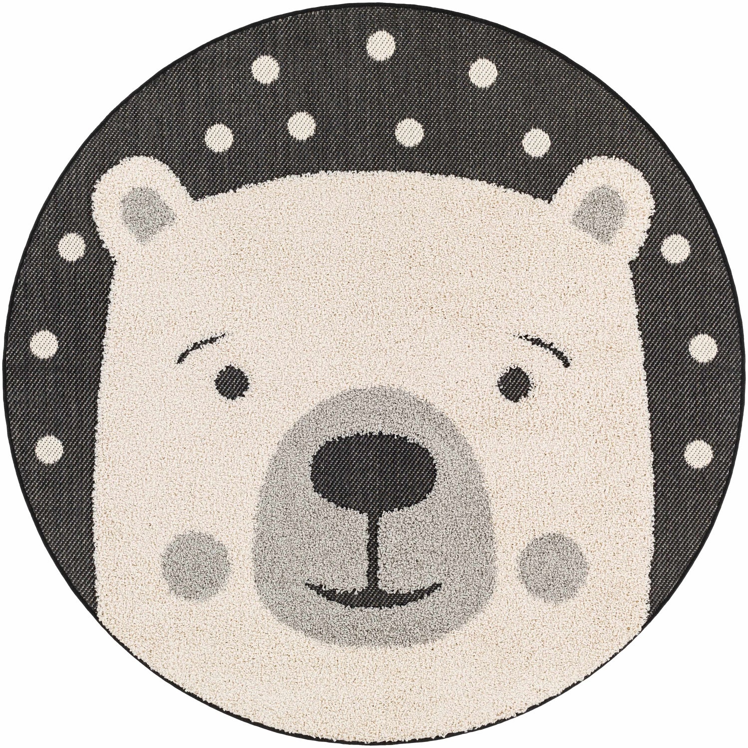 Kids Bear Animal Print Nursery Area Rug - Clearance