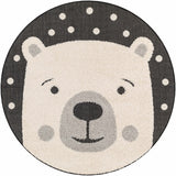 Kids Bear Animal Print Nursery Area Rug - Clearance