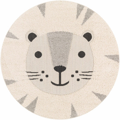 Kids Lion Animal Print Nursery Area Rug - Clearance