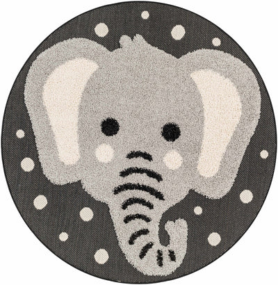 Kids Elephant Animal Print Nursery Area Rug - Clearance