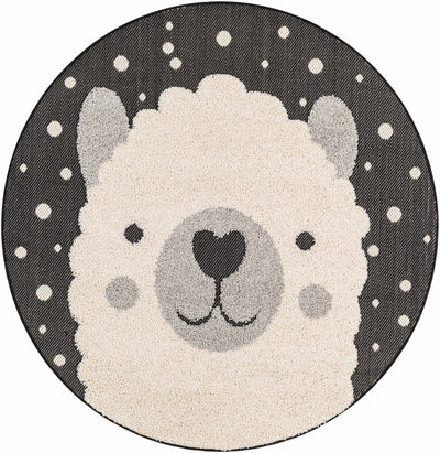 Kids Llama Animal Print Nursery Area Rug - Clearance