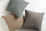 Hallettsville Geometric Embroidered Accent Pillow - Clearance