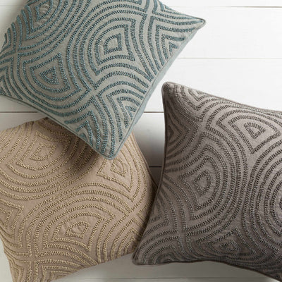 Hallettsville Geometric Embroidered Accent Pillow - Clearance