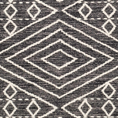 Skedee Black/Cream Diamond Area Rug