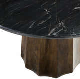 Stanghella Distressed Wood Sculpted Base Dining Table