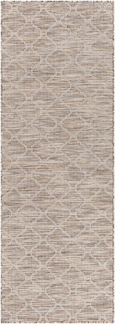 Unique Outdoor Trellis Area Rug, Peach - Clearance