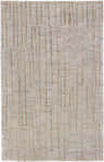 Close-up of the Slatington Area Carpet featuring a beige base with a vertical stripe and red dash pattern. Design-Rectangle-58