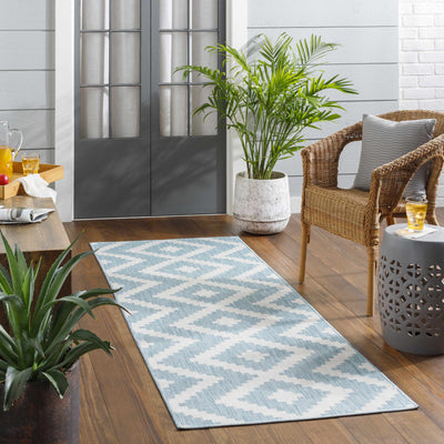 Anke Aqua Area Rug - Clearance