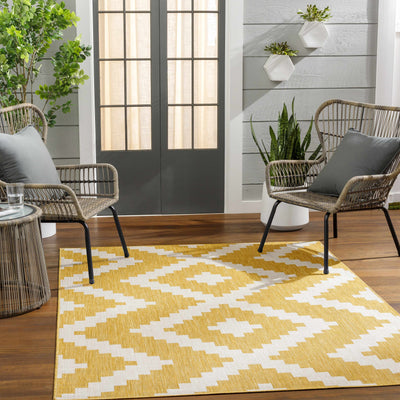 Anke Yellow Area Rug - Clearance