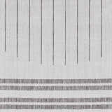Close-up of Aviya Light Gray Area Rug showing striped pattern and woven texture. Contemporary, farmhouse style. Swatch